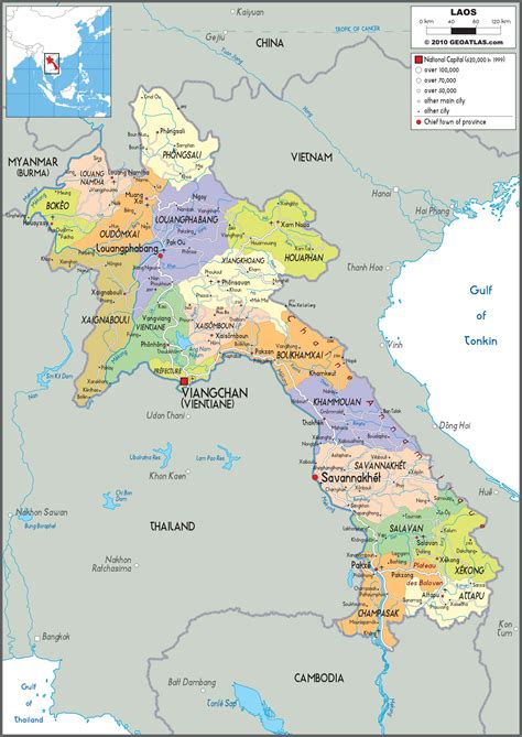 Laos Political Map Order And Download Laos Political Map Images And