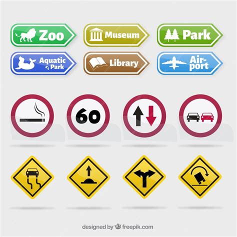 Premium Vector Traffic Sign Collection
