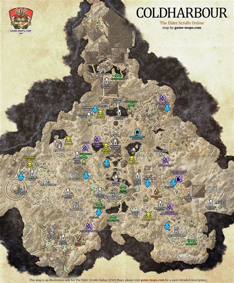 Coldharbour Map The Elder Scrolls Online ESO