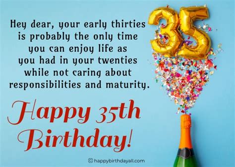 Happy 35th Birthday Wishes For Daughter Son Friends Happy 35th