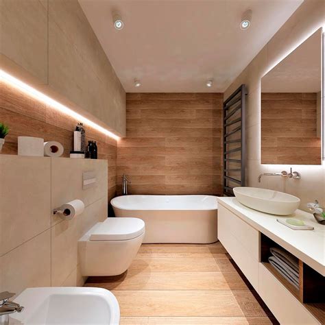 While bathroom wall tiles can protect the walls from seepage and moisture, bathroom floor tiles tiling also makes the bathroom look neat and modern, provided you choose a suitable type, as per. 5 Amazing Bathrooms With Wood Effect Wall Tiles ...