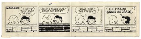 Lot Detail Early 1958 Hand Drawn Peanuts Comic Strip By Charles