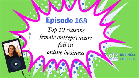 Top 10 Reasons Female Entrepreneurs Fail In Online Business