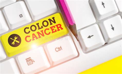 Handwriting Text Colon Cancer Concept Meaning The Development Of
