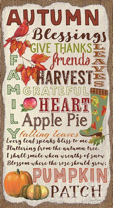 Autumn Blessings A By Jean Plout Harvest Poems Autumn Quotes Blessed
