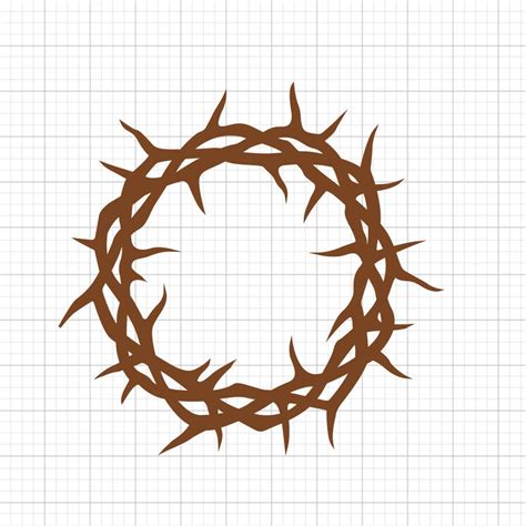 Crown Of Thorns Svg Clipart Svg File Vector Cut File Etsy