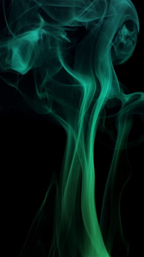 1350x2400 Smoke Shroud Colored Smoke Green Smoke Iphone Hd Phone