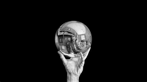 It is currently at the national gallery of art, in us. 1920x1080 Hand With Reflecting Sphere (M. C. Escher ...