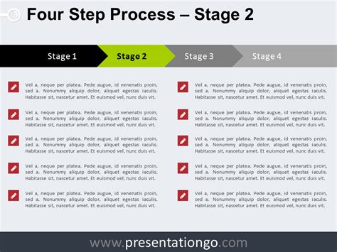 4 Step Process Powerpoint Template