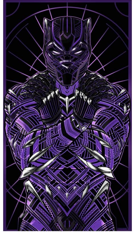 Purple Panther Icon By Thuddleston On Deviantart Black Panther Art