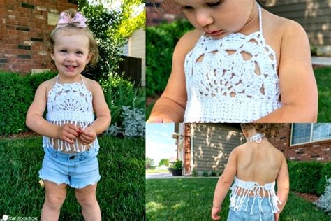 Toddler Boho Halter Top Free Crochet Pattern Heart Hook Home