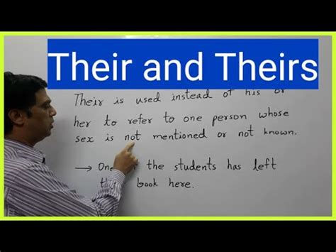 Their and Theirs - meaning and pronunciation. - YouTube