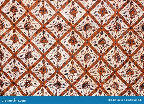 Batik Fabric From Surakarta Indonesia Stock Vector Illustration Of