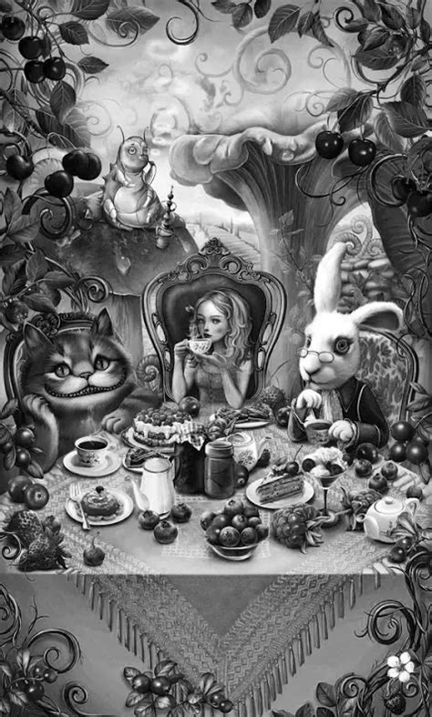 Foto Alice In Wonderland Artwork Dark Alice In Wonderland Alice In Wonderland Illustrations