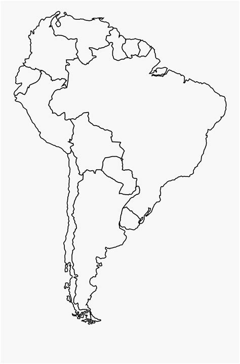 South America Blank Map Free Transparent Clipart Clipartkey