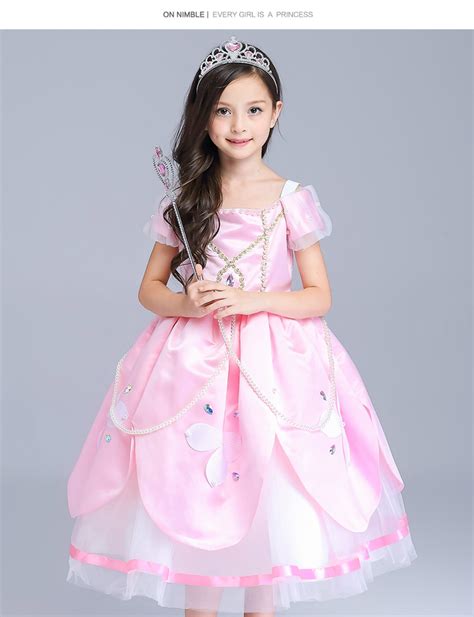 Sofia The First Deluxe Dress Princess Sophia Costume Party Gown Cosplay