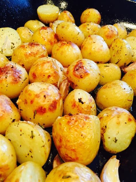 Roasted New Potatoes With Herbs Daisies And Pie