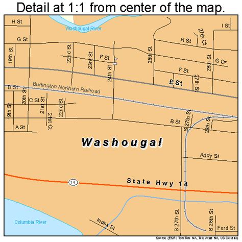 Washougal Washington Street Map 5376405