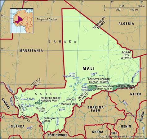 Country Of Mali Map Atlanta Georgia Map