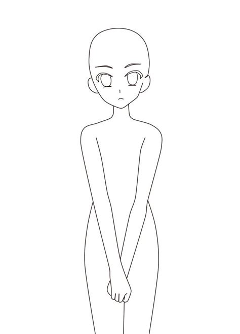 Manga Anime Reference For Drawing Unpainted Sketch Girl Ych Base