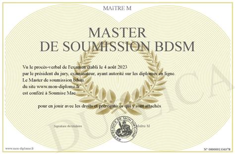 Master De Soumission Bdsm