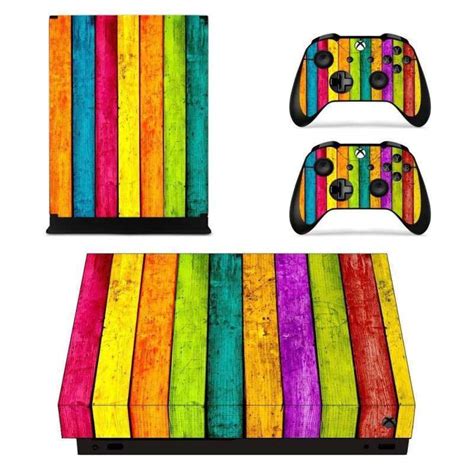 Colorful Stripes Xbox One X Skin Sticker Wrap