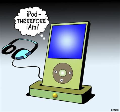 Ipod Therefore Iam By Toons Media And Culture Cartoon Toonpool