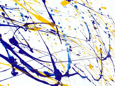 Abstract Splatter Paintings Belajar Menggambar