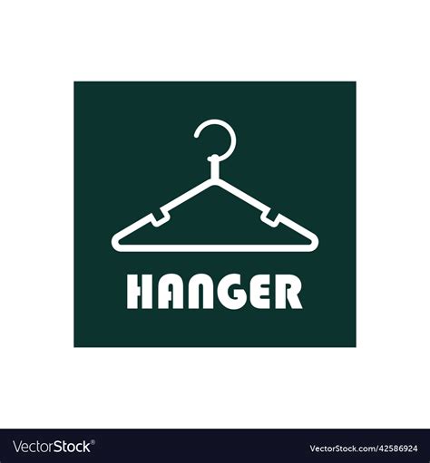 Hanger Logo Royalty Free Vector Image Vectorstock