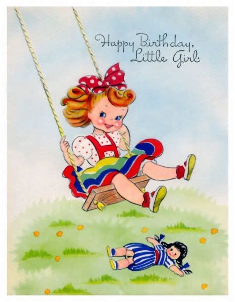 Little Girl Birthday Children Clip Art Pinterest