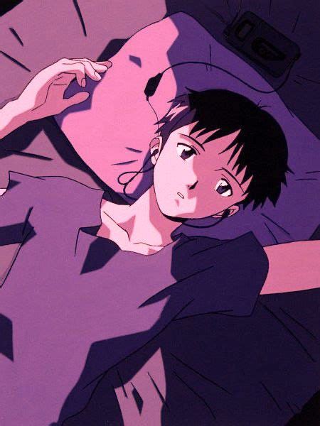 Shinji Ikari Aesthetic Vaporwave Neon Genesis Evangelion Anime Evangelion Art