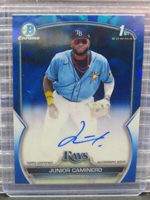 Bowman Chrome Sapphire Junior Caminero St Prospect Auto Cpa Jco