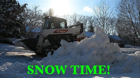 Bobcat T66 Snow Removal Youtube
