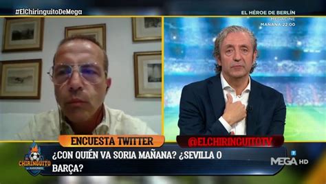 El Chiringuito De Jugones Cristobal Soria Abandona En Directo Y