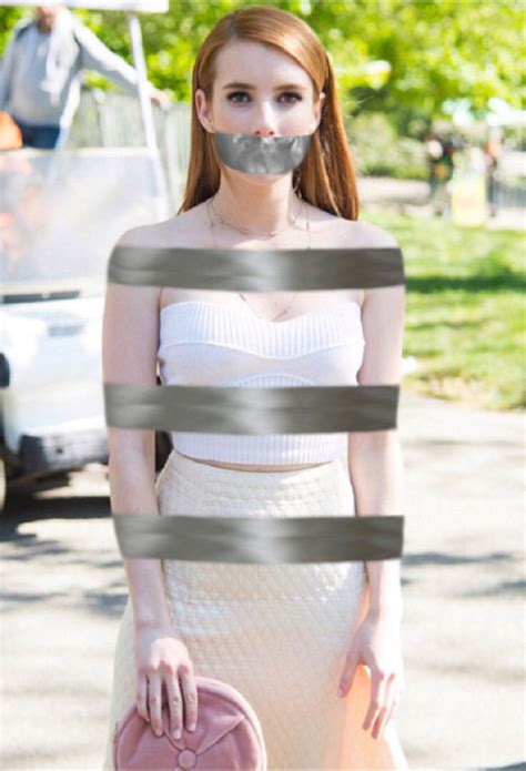 Emma Roberts Tape Bound And Gagged By Goldy0123 On Deviantart