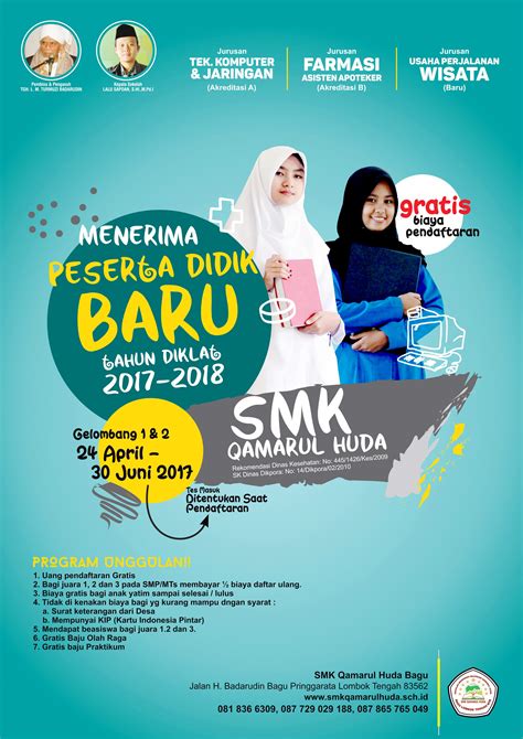 Contoh Brosur Promosi Sekolah Ppt Background Imagesee