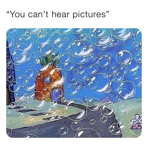 You Cant Hear Pictures Memes Memes