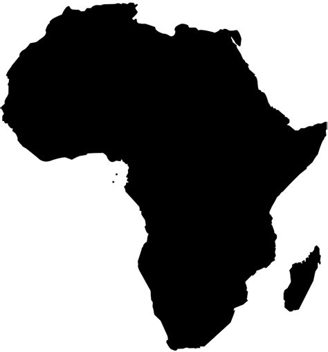Bordering tanzania on a map 1 Africa Map Silhouette | Free vector silhouettes