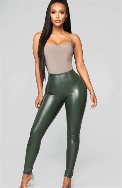 Https://wstravely.com/outfit/green Leather Leggings Outfit