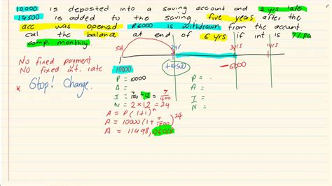 Grade 11 Financial Maths Timelines Youtube