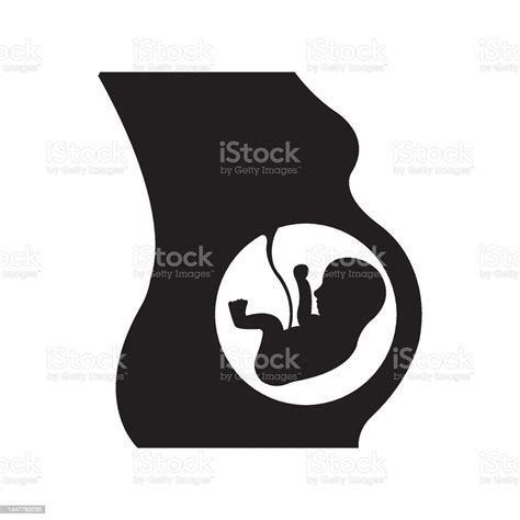 Fetus Icon Logo Vector Design Template Stock Illustration Download