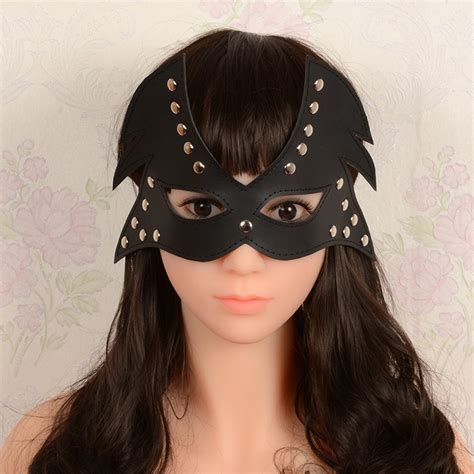 Buy Sexy Black Rivet Adult Games Mask Sex Toys