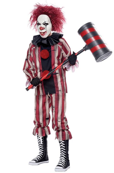 Child Nightmare Clown Scary Halloween Costume
