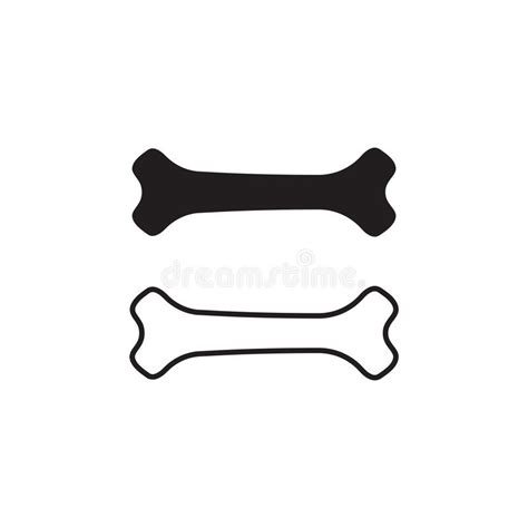 Bone Logo Template Vector Design Illustration Stock Illustration