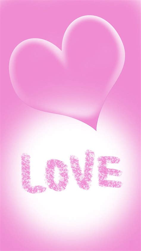 Download Lovely Pink 3d Iphone Heart Wallpaper