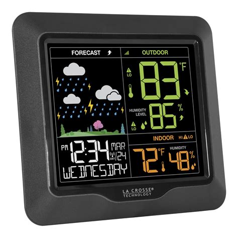 La Crosse Wireless Weather Forecast Station With Atomic Clock Overtons