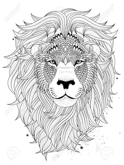 Image Result For Free Lion Adult Coloring Page Lion Coloring Pages