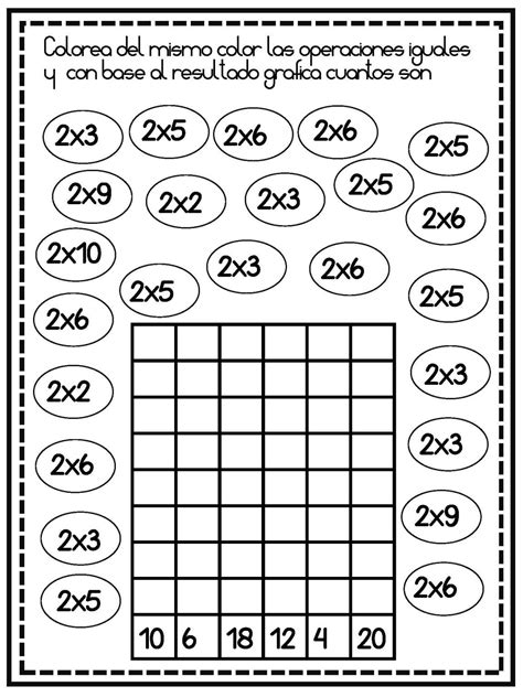 Multiplicaciones Sencillas Fichas De Las Tablas De Multiplicar