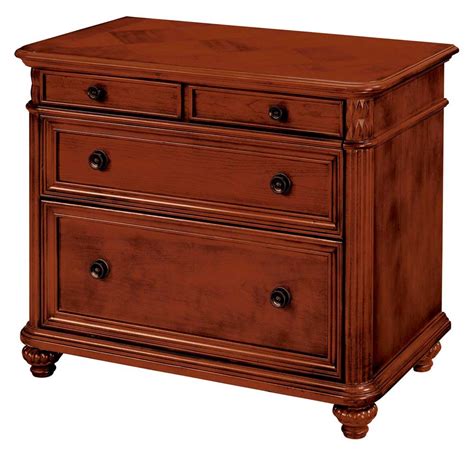 This antique cherry finish file cabinet is a handy piece of furniture featuring rich wood finish and attractive design. Wood Lateral File Cabinet Positive Values