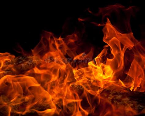 Orange Fire Stock Image Image Of Nature Night Bright 25894899